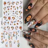Beleza Total Transfronteiriça Quente Adesivos de Nail Art Flores de Halloween Espelho Fantasma Abóbora Fantasma Adesivos de Nail Art