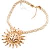 Collar Exagerado de Fiesta de Personalidad Europea y Americana Colgante de Vacaciones Playa Océano Sol Cadena de Clavícula de Moda Exagerada para Mujer