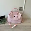 Bolsa de Viaje Grande con Lazo Bordado para Mujer, Viajes Cortos de Negocios, Bolso de Mano Ligero, Equipaje de Mano, Bolsa para Deportes y Fitness, Moderna
