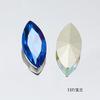 Dongzhou Cristal 18*9mm Ojo de Caballo Plateado Fondo Puntiagudo Diamante de Vidrio Carcasa para Teléfono Móvil Diamante Adhesivo Uñas DIY Accesorios de Joyería