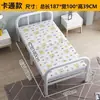Cama dobrável de chão de bambu solteiro duplo uso doméstico cochilo adulto quarto de aluguel simples 1,2 metro estilo antigo placa dura cama fresca