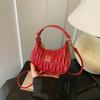 Bolso Cruzado de Lujo Ligero Estilo Francés Transfronterizo para Niñas, Bolso de Mano Mini Plegado de Nicho, Nuevo Bolso Cruzado de Hombro Único Ins Luna