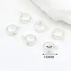 Chapado conservador de color oro real de 18k incrustado con diamante tres pasos con colgante anillo de diamante de agujero grande cuenta espaciadora colgante de pulsera accesorios de joyería DIY C44