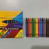 Caixa de Lápis de Cor Estudante Grafite Pastel a Óleo Pintura Colorir Arte Cartoon Materiais de Arte Papelaria 12 Cores Canetas 24 Cores