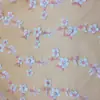 Bordado plano novo clássico traje de flor de ameixa tecido para bordado de traje ponto linha multicolorida bordado plano tecido de bordado