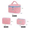 Bolsa de Cosméticos Nueva Original Floral Linda Transfronteriza Popular Gran Capacidad Neceser Estilo Ins Bolsa de Cosméticos Algodón