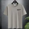 Fabricante Direto Camiseta Masculina de Seda Gelo de Verão Secagem Rápida Manga Curta Tendência Fina Top Esportivo Solto Versátil t