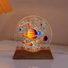 Luz Noturna de Astronauta Impressa em Cores Transfronteiriça Céu Estrelado Lâmpada de Cristal Luminosa de Atmosfera Luminária de Mesa para Quarto Lâmpada de Atmosfera Presente de Aniversário