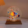 Novo Produto Transfronteiriço Luz Noturna Céu Estrelado Impressa a Cores Ornamento de Mesa Luminoso Presente Criativo de Aniversário Lâmpada de Mesa para Quarto Luz de Atmosfera