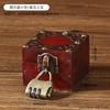 Mini Caixa de Armazenamento Vintage Estilo Chinês Caixa de Joias Embalagem de Joias Caixa de Presente Artesanato em Madeira Adereços de Cinema e Televisão