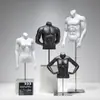 Mannequins de vitrine de loja de roupas com plataforma de meia-calça modelo esportivo para homens Mannequins de corpo falso para homens e mulheres Bonecos