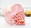 Caja de dulces hueca de comercio exterior AMOR Día de San Valentín AMOR caja de dulces de chocolate de boda caja de dulces DIY cartón rosa plegable