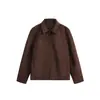 Yidao Vintage 2026 Primavera Nuevo Estilo Americano Chaqueta de Ante Sintético para Hombres y Mujeres, Marca de Tendencia Corte Holgado Abrigo de Color Sólido de Gama Alta