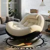 Nueva mecedora de balcón, mecedora de ocio para uso en el hogar, silla sofá perezoso para adultos, silla mecedora para dormir con forma de huevo, mecedora individual, de madera