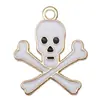 Transfronterizo 125 Goteo de aceite Fantasma de Halloween Calavera Murciélago Muerte Colgante DIY Pulsera Llavero Colgante de Joyería