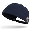 Etiqueta de tela de moda de primavera Sombrero de piso sin pompón para hombre y mujer Sombrero distintivo de calle tipo melón Estilo coreano Simple casual Sombrero Tang