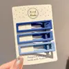 Pinzas para el cabello coloridas, artísticas y coquetas modelo 2025, pinzas de pico de pato estilo universitario para chicas dulces, pasadores para el cabello de estudiante, accesorios para el cabello de alto valor