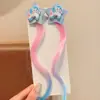 Peruca Colorida com Trança Infantil My Little Pony 2025 Novo Anel de Cabelo Estrela para Meninas Pequenas Adorno de Cabeça Acessórios de Cabelo Trançado de Princesa