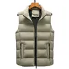 Nueva Chaqueta Chaleco de Moda para Hombre 2026, Acolchada de Algodón Down, Engrosada, Cortavientos, Impermeable para Exportación