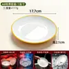 Platos de melamina, platos de plástico de grado comercial para restaurantes, platos redondos para restaurantes de comida rápida, hoteles y buffets, platos de imitación de porcelana ósea