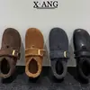 Sapatos Birkenstock de Lã de Ovelha com Cobertura Total para Mulheres, Sapatos Quentes de Algodão com Forro de Lã para Outono e Inverno, Sapatos Mary Jane, Sapatos de Lã de Cordeiro, Mocassins