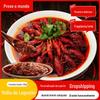 Tempero para lagostim, tempero picante para panela quente, molho para peixe grelhado, atacado de fabricantes de sacos, molho picante para lagostim