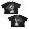 2026 Verano Hip-Hop Dibujos Animados Patrón Nuevo Transfronterizo Camiseta Estampada Estilo Harajuku Ropa de Manga Corta para Hombre