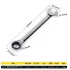 Llave de carraca ajustable, de doble cabeza, bidireccional, liberación rápida, de doble propósito, Torx y de boca abierta, liberación rápida, ahorradora de mano de obra, multifuncional