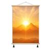 Pintura colgante de amanecer desde el este Accesorios para el hogar Decoración suave Buen significado Pintura decorativa para sala de estar Mural de sol para mesita de noche
