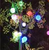 Luces Led Pequeñas de Colores para Exterior Luces de Cadena Intermitentes Luces de Copo de Nieve Luces de Cadena Luces de Red Luces Decorativas de Colores Linternas Rojas Colgante de Luz de Bola Takraw