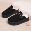 Outono de 2025 Novo Estilo Baotou Birkenstock Meio Chinelo Chinelo com Solado Grosso Fosco Venda Direta da Fábrica Comércio Exterior Transfronteiriço Calçados Femininos