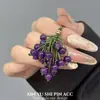 Colgante de Bolso de Cuentas con Forma de Uva Verde Colgante Fresco de Verano para Llaves Colgante para Bolso Colgante para Teléfono Móvil Accesorios