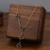 Comercio Exterior de Amazon Venta Caliente Collar de Acero de Titanio Temperamento Femenino Circonita Microincrustada Personalidad Cadena para Clavícula de Alto Sentido Colección Joyería