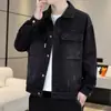 Chaqueta vaquera para hombre, primavera y otoño, nueva marca de moda, blusas holgadas, estilo otoñal, estilo Hong Kong, ropa de trabajo de marca, chaqueta informal para hombre.
