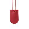 Estilo de Linha Vintage Nicho Bolsa de Chave de Pescoço Couro PU Cordão de Chave Retrátil Mini Bolsa da Moda Pingente