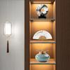 Nuevos adornos de estilo chino, mueble de vino, estantería antigua, modelo de sala de estar zen, oficina, entrada, decoración suave para el hogar.