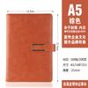 Personalizado notebook business papelaria a5 notebook diário superfície de couro simples com fivela bloco de notas caixa de presente LOGO