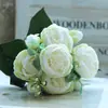 5 cabezas peonía pequeña estilo coreano pequeño ramo de mano 5 cabezas rosa Phillipps peonía flor artificial hogar boda ramo falso