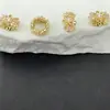 Cuentas Espaciadoras Chapadas en Oro de 18 Quilates Accesorios para Joyería DIY Materiales Cuentas Espaciadoras para Pulseras Artesanías Hechas a Mano que No se Desvanecen