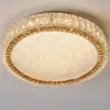 Lámpara de Techo para Sala de Estar de Lujo Ligero, Lámpara de Cristal de Acero Inoxidable para Protección Ocular, Minimalista Moderna, para Dormitorio Principal, Pasillo, Habitación de Hotel