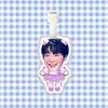 Straykids Liang Jingyin Etiqueta de bagagem Bolsa escolar Pingente Corrente pendurada Pendurado Auxiliar de suspensão Ao redor Agite o tom Mesmo estilo