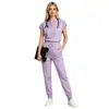 Shopee Tailandia Traje de Fregar con Cordón Secado Rápido Uniforme Médico Uniforme de Enfermera de Clínica Veterinaria Ropa Médica