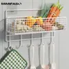 Estante de Cocina para Montar en la Pared para Cebolla, Jengibre y Ajo, Cesta Multifuncional con Drenaje, Almacenamiento de Especias, Disponible en Varios Colores, Instalación sin Taladrar