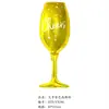 Copa de vino botella champán cerveza película de aluminio globo fiesta decoración diseño modelado globo de papel de aluminio punto al por mayor