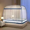 Yurta Mongol Cubierta de Mosquitero Plegable Sin Instalación para Dormitorio Anti-caídas Niños Bebé Modelo Nuevo 2024 Mosquitero Superior a Prueba de Polvo para Uso Doméstico