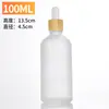 5ml 30ml 100ml Líquido Esencia Botella Pequeña Botella de Aceite Esencial Mate Botella Gotero Anillo de Grano de Madera Botella Vacía Cosmética