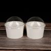 Polpa de madeira pura pe duplo tigela de sorvete 120ml para viagem sorvete frito iogurte enrolado copo de leite de soja copo de sorvete copo de papel