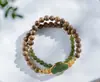 Pulsera Nan Chen Xiang 108 Ajedrez Verde Natural Pulsera de Cuentas Calabaza Esmeralda Cadena de Lana Wen Juega Cuentas de Rosario Regalos