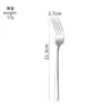 Conjunto Elegante de Talheres Estilo Ocidental em Aço Inoxidável 316L, Faca de Bife Espessa, Conjunto de Garfo e Colher para Uso em Hotel e Casa, Conjunto de Colheres de Sobremesa e Café