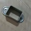 Accesorios para Barandilla de Acero Zincado Asiento Fijo Base Galvanizada Conector de Tubo Cuadrado Pieza de Extensión para Balcón Ensamblaje de Escalera Barandilla